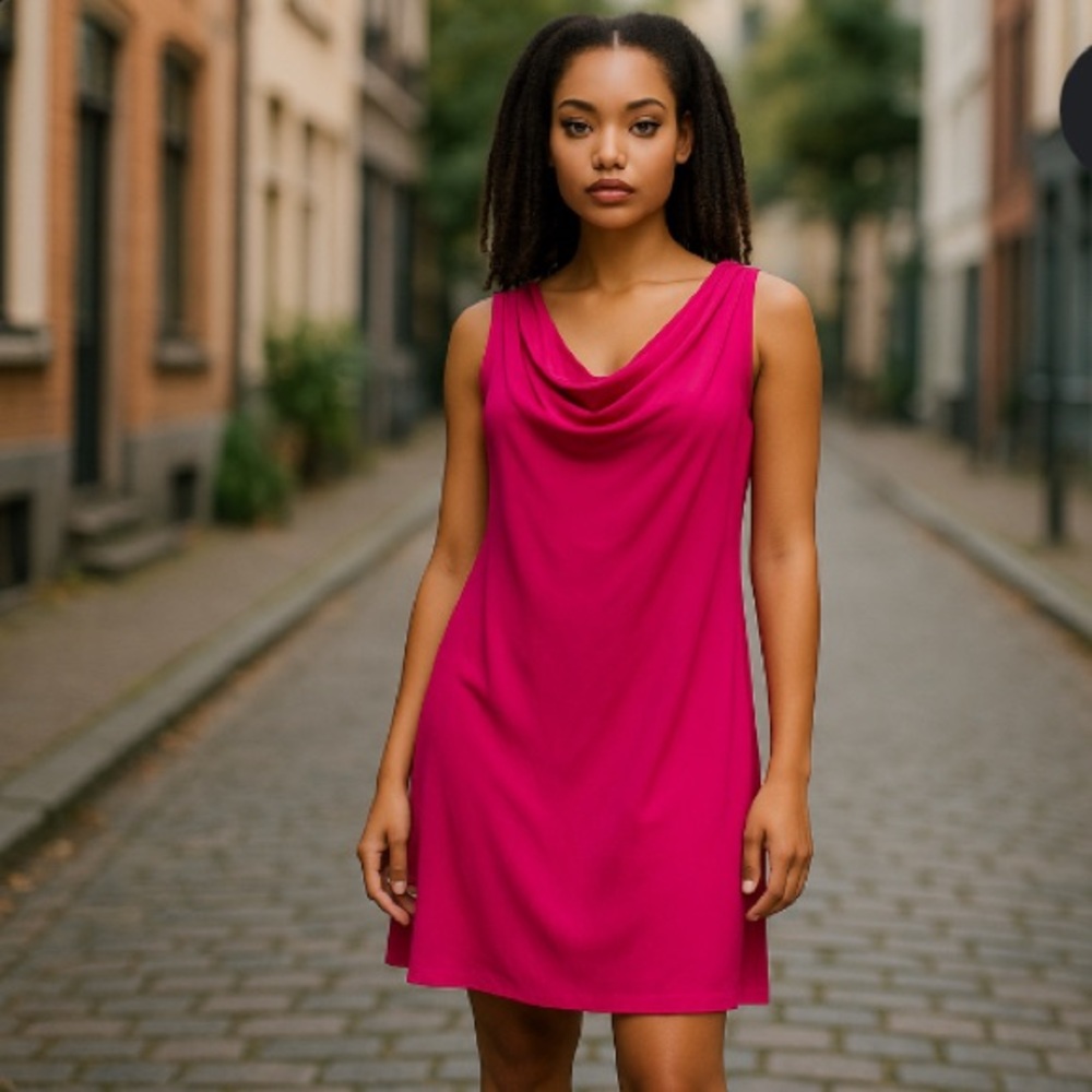 Vince Camuto Fuchsia Sleeveless Mini Dress